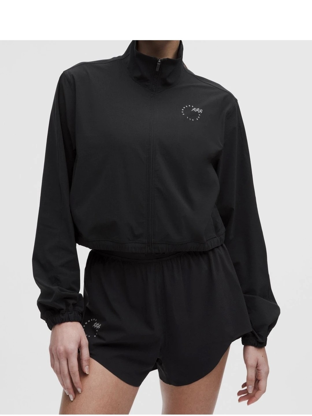 Lululemon Mile Maker Run Crew Graphic Cinch-Hem Jacket - XS